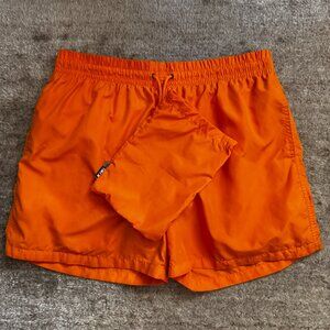 KiWi Saint-Tropez Swim Trunks EU 46 US L Orange with Carry Pouch